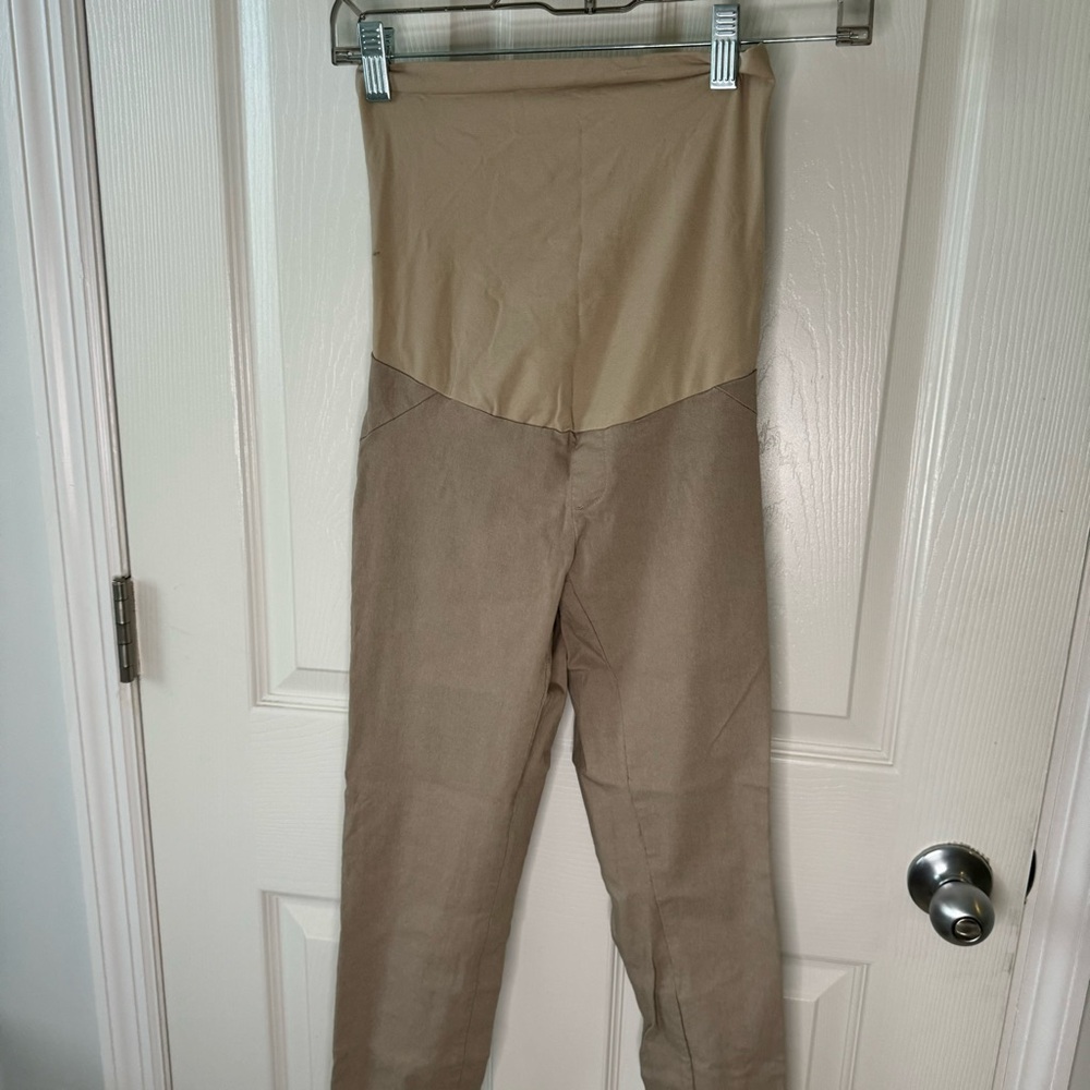 Motherhood Maternity Tan Work Pants